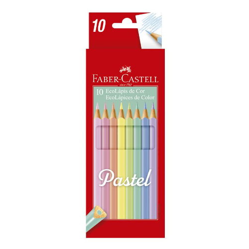 color pastel faber castell largos x10 nov