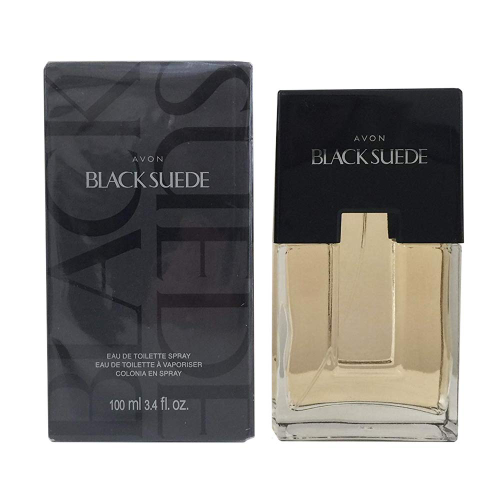colonia black suede 100ml avon nov