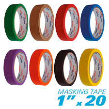 cinta masking de color 1" ener
