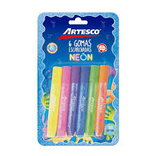 gomas encarchadas neon x6 artesco octubre