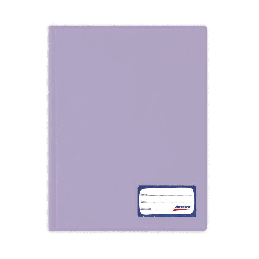 folder tapa dura lila abril
