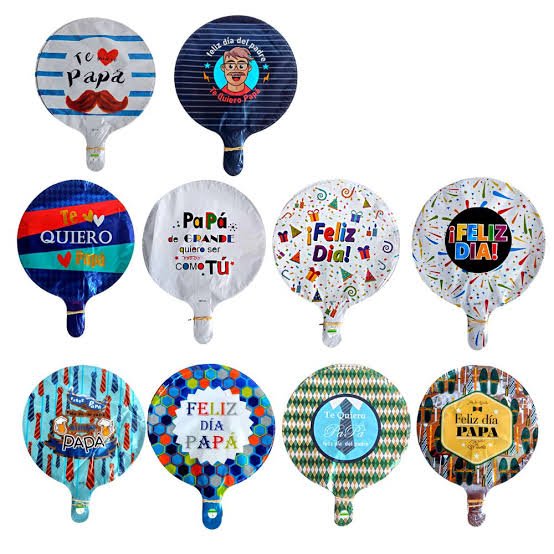 globo metalico peq papa junio