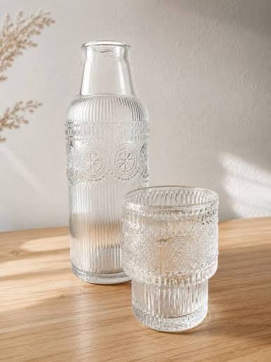 botella vidro rayas junio