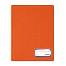 folder tapa dura naranja marzo