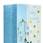BOLSITA DE PAPEL BABY SHOWER CELESTE X10