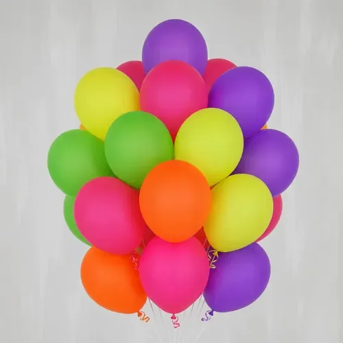 GLOBO 10´´ MULTICOLOR FLUO
