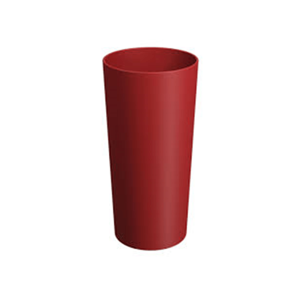 VASO TRAGO LARGO ROJO X10