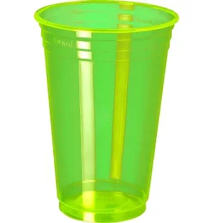 VASO NEON VERDE 300ML  X25