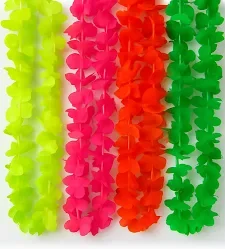 COLLARES HAWAIANOS FLUO X12