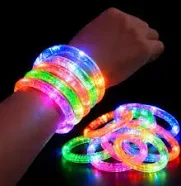 PULSERA LUMINOSA ACRILICA COLORES SURTIDOS