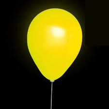 GLOBO 10´´ AMARILLO FLUO X50