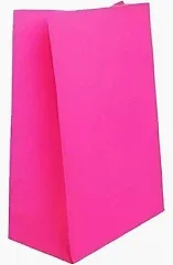BOLSITA DE PAPEL ROSA FLUO X10