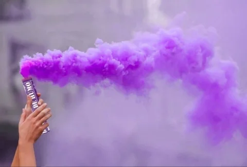 BENGALA DE HUMO X1 VIOLETA
