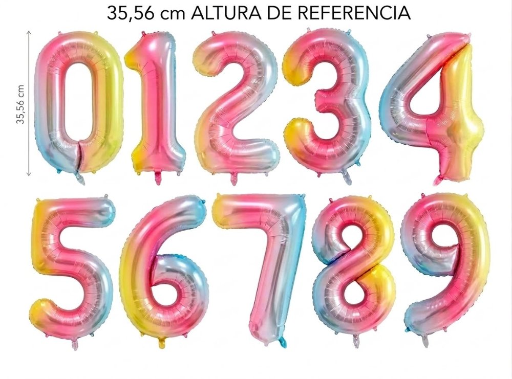 GLOBO METALIZADO NUMERO 14"