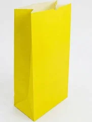 BOLSITA DE PAPEL AMARILLA X10