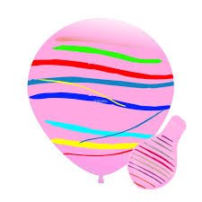PIÑATA GIGANTE RAYADA 36´´ ROSA