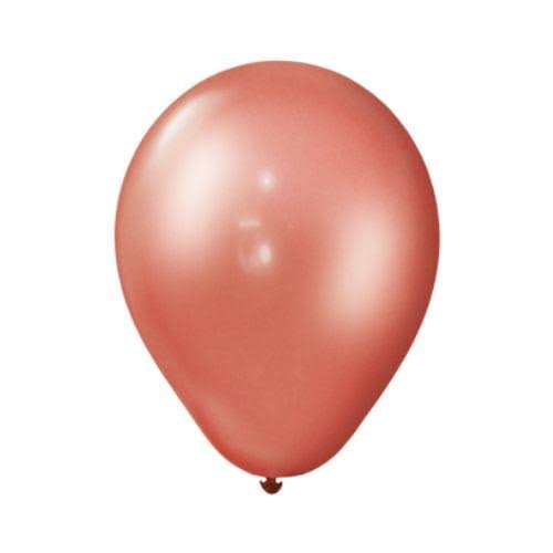 GLOBO PERLADO  12´´ X25 ROSA GOLD