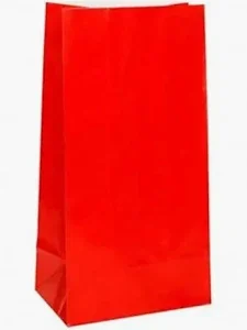 BOLSITA DE PAPEL ROJA X10