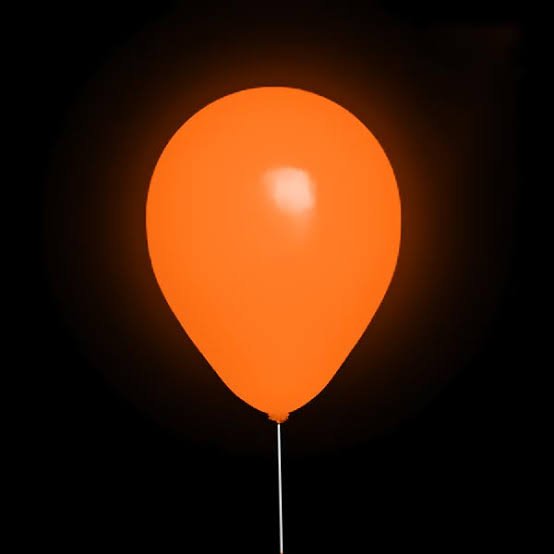 GLOBO 10´´ NARANJA FLUO X50