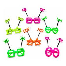 ANTEOJO FLUO CON RESORTE FRASE LOVE