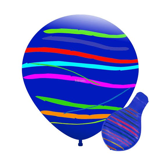 PIÑATA GIGANTE RAYADA 36´´ AZUL