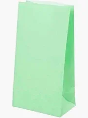 BOLSITA DE PAPEL VERDE PASTEL X10