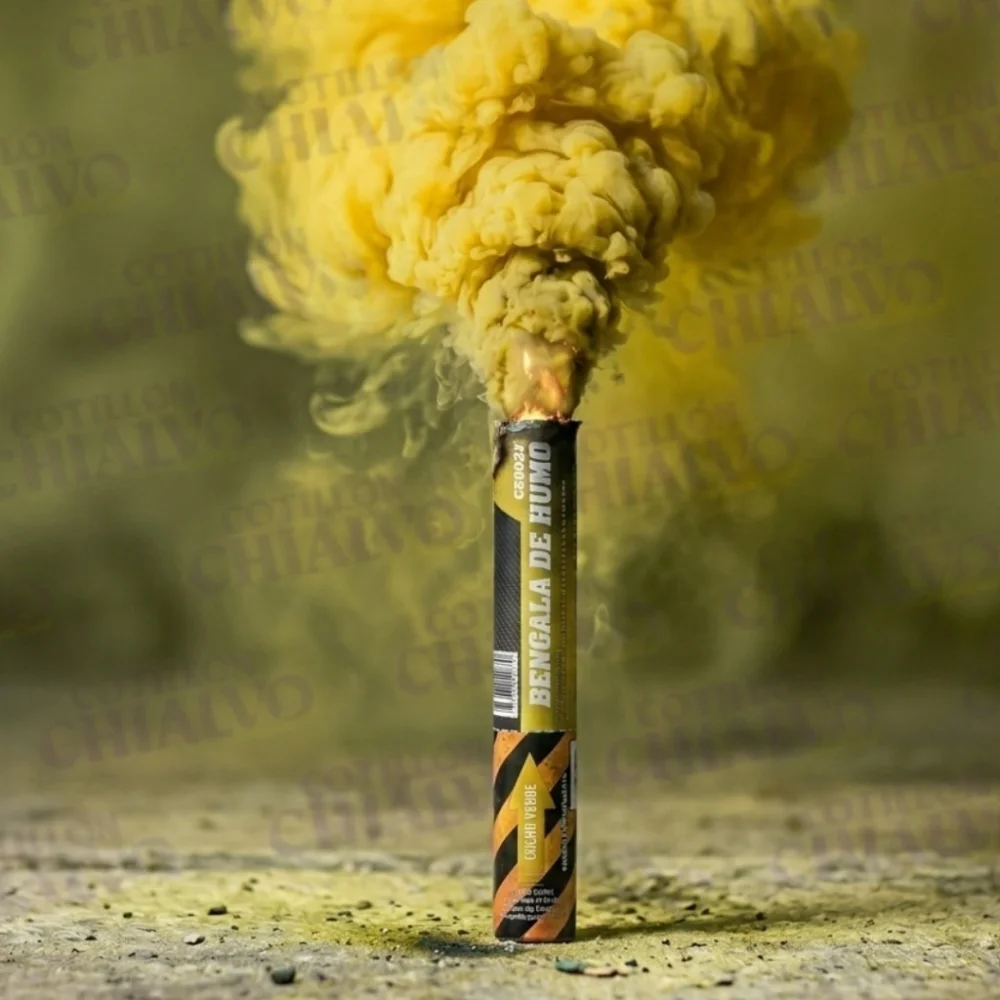 BENGALA DE HUMO X1 AMARILLO