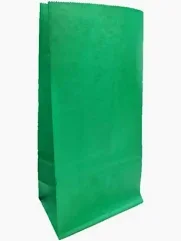 BOLSITA DE PAPEL VERDE OSCURO  X10