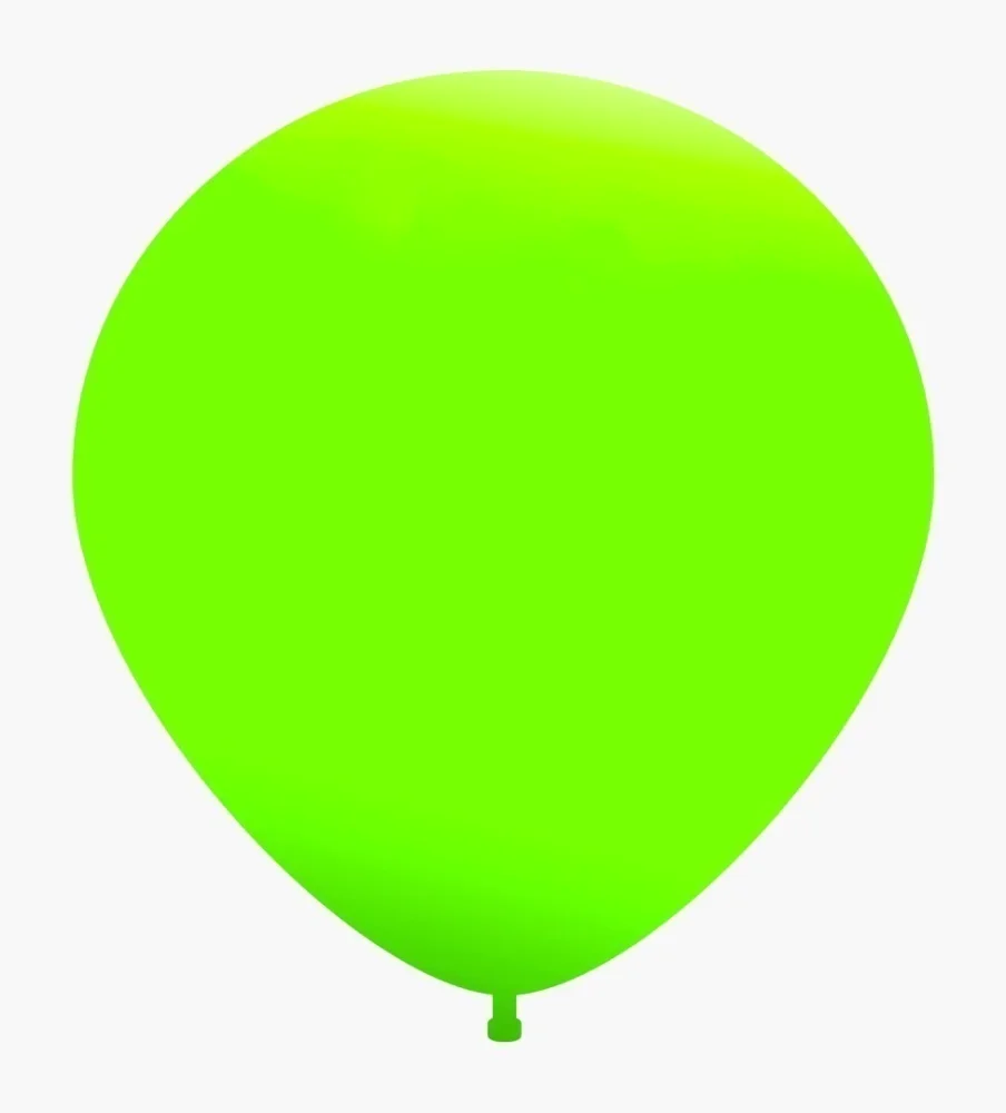 GLOBO 10´´ VERDE FLUO X50