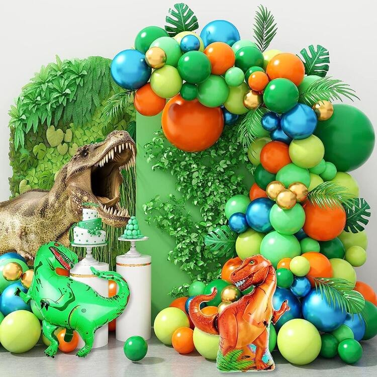 SET DE GLOBOS DINOSAURIOS X100
