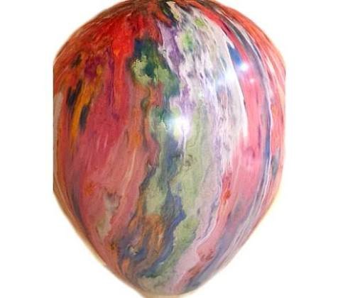 PIÑATA GIGANTE MARMOLADO 36´´ ROJO MULTICOLOR