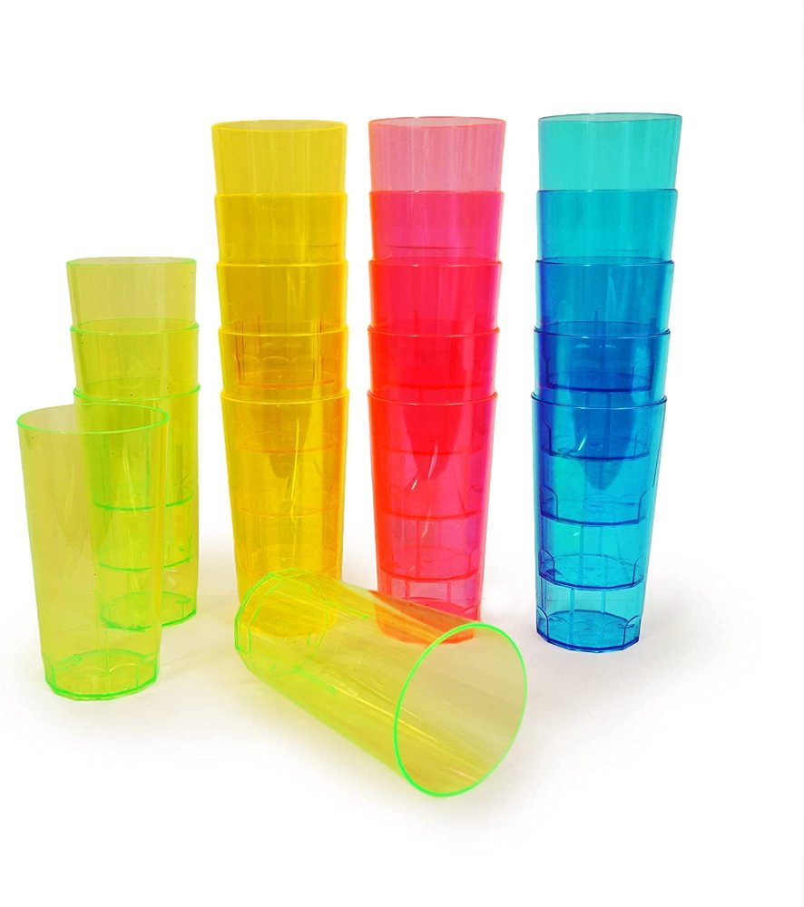 VASOS FLUO X10