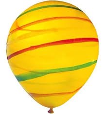 PIÑATA SUPER RAYADA 24´´ AMARILLO