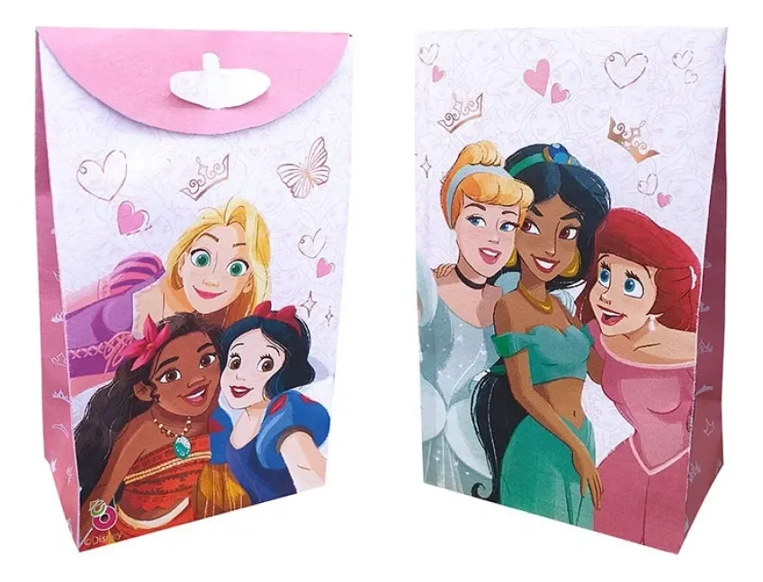 BOLSITA PRINCESAS CON GLITER X8