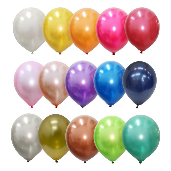 GLOBO PERLADO 12´´ MULTICOLOR X25