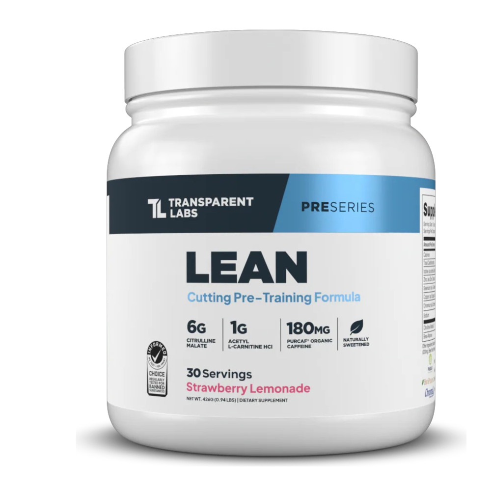 PRE ENTRENO LEAN CUTTING TRANSPARANT LABS 30 SERV