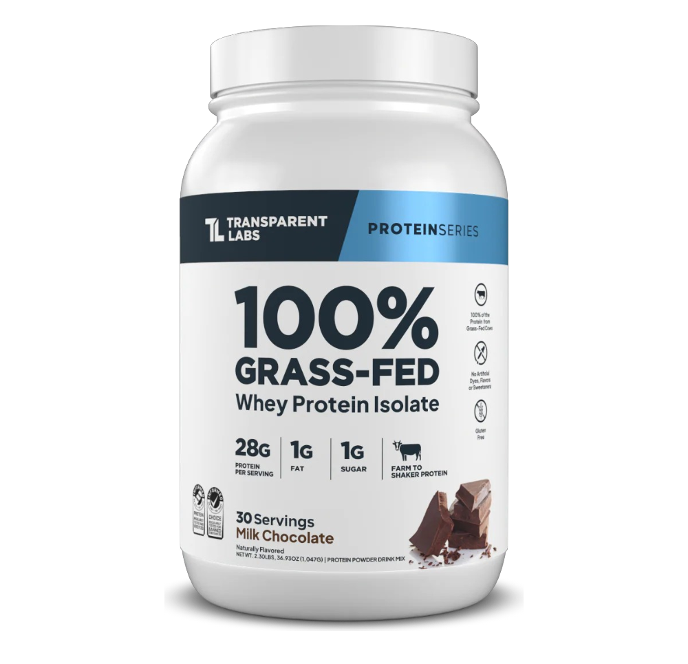 PROTEINA WHEY ISOLATE 100% GRASS FED TRANSPARENT LABS 2LB