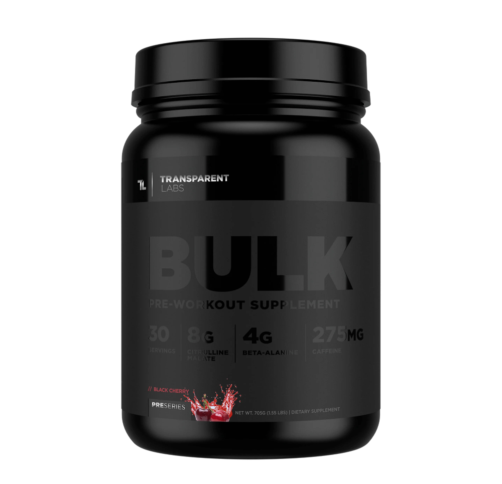 PRE ENTRENO BULK BLACK TRANSPARENT LABS 30 SERV