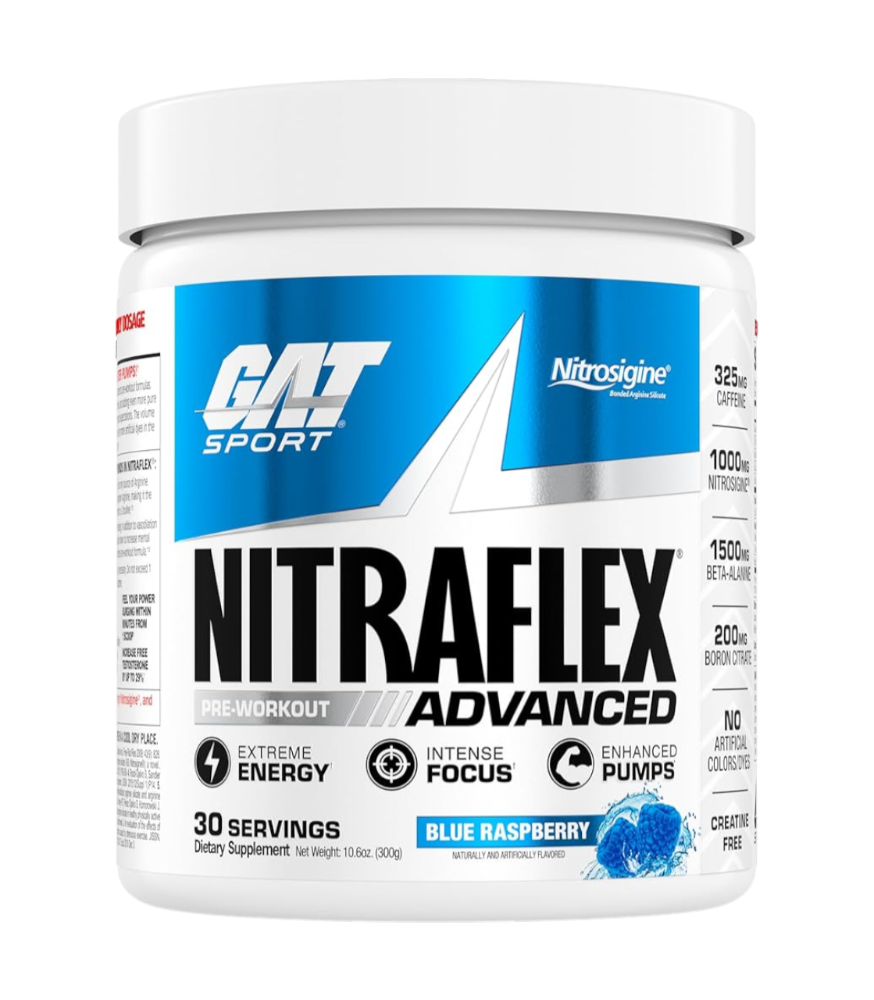 PRE ENTRENO NITRAFLEX ADVANCED GAT SPORT 30 SERV