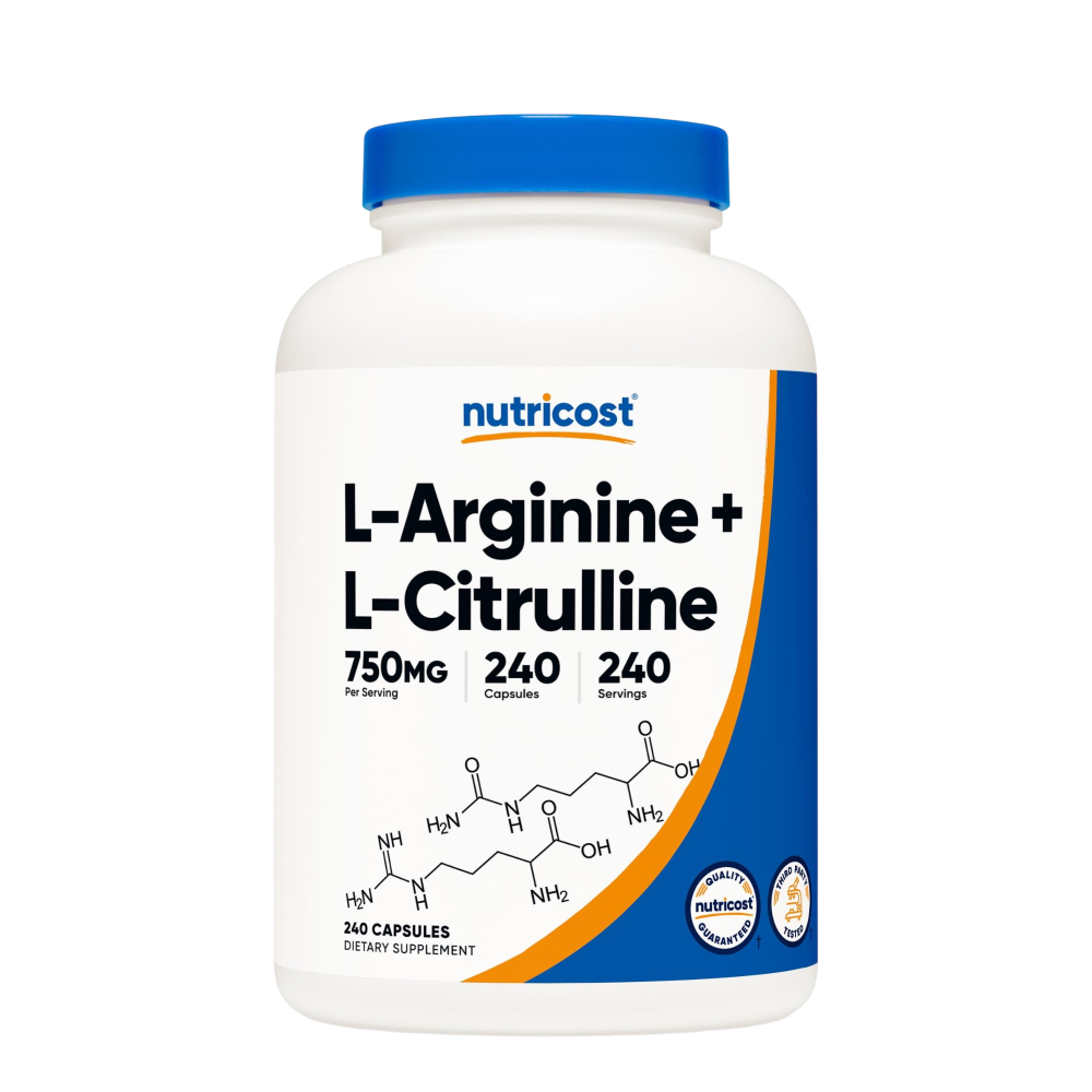 ARGININA + CITRULINA NUTRICOST 240 CAPS
