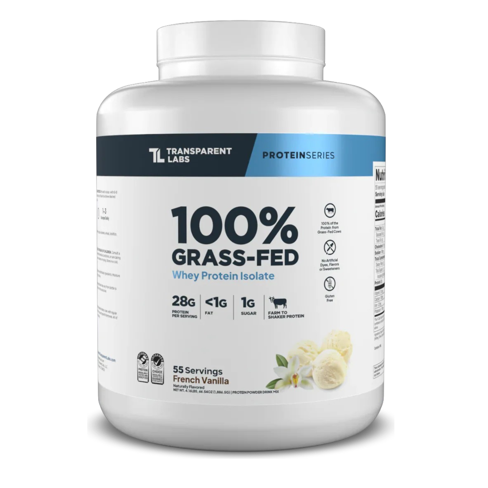 PROTEINA WHEY ISOLATE 100% GRASS FED TRANSPARENT LABS 4LB