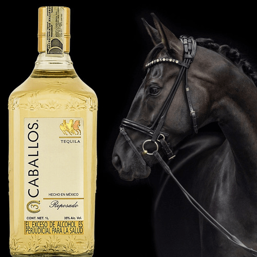 TEQUILA 3 CABALLOS GOLD 375 ML