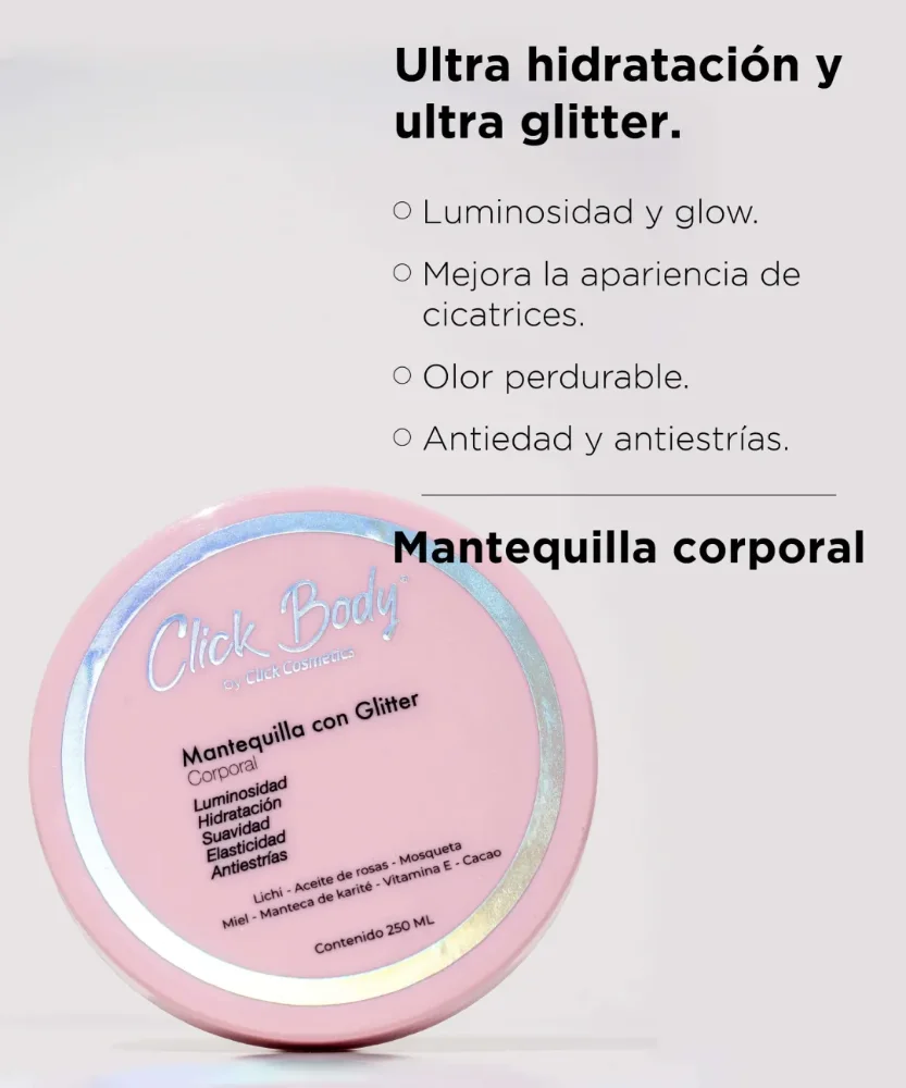 MANTEQUILLA CORPORAL X25OML DE CLICK HAIR