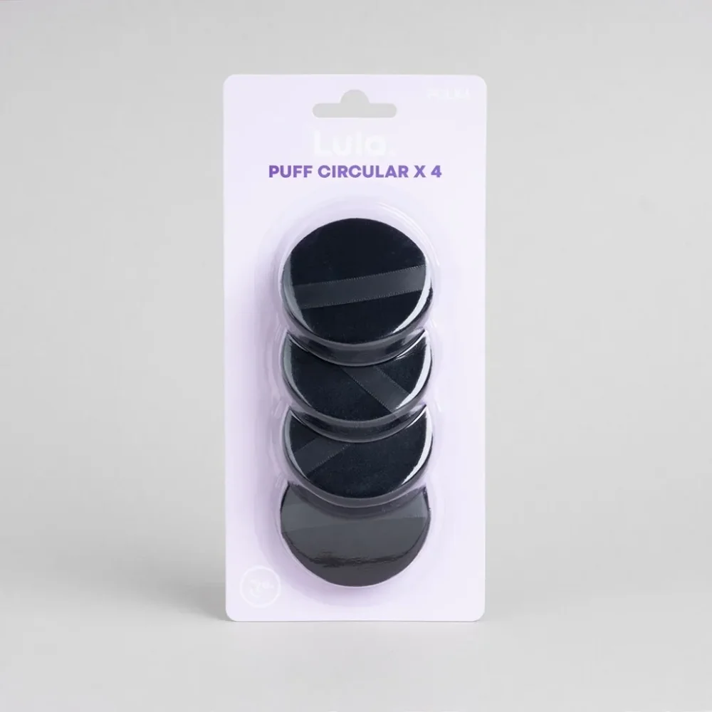 BORLAS CIRULARES MAQUILLAJE X4 LULA