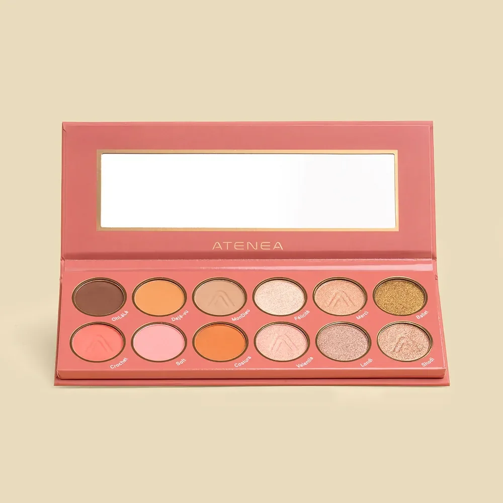 PALETA DE SOMBRAS 12 TONOS SUBLIME NUDE DE ATENEA