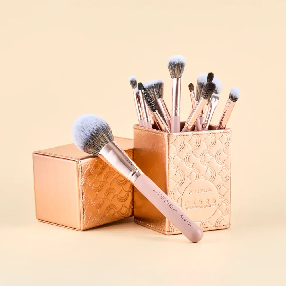 KIT DE BROCHAS DE MAQUILLAJE NAKED X14 ATENEA