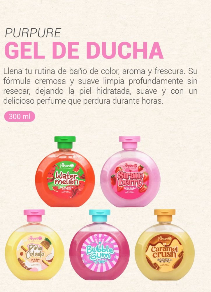 GEL DE DUCHA PURPURE 300ML