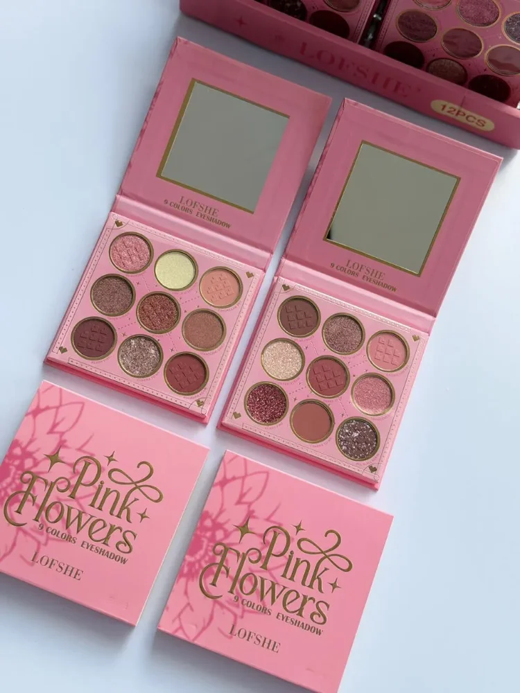 PALETA DE SOMBRAS PINK FLOWERS LOFSHE X9 TONOS