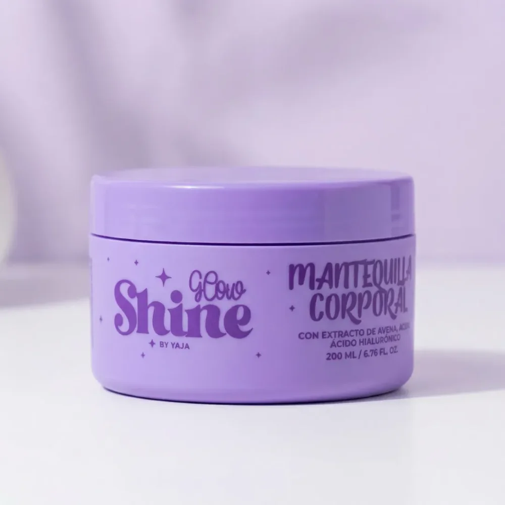 MANTEQUILLA MORADA 200ML GLOW SHINE YAJA