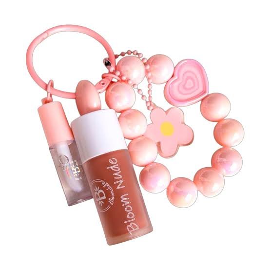 Dúo Nude + mini gloss hidratante Bloomshell